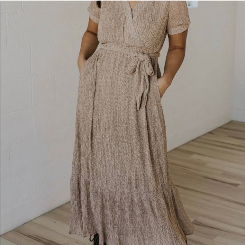 Roolee Orange Creek Elisabetta Wrap Maxi Dress